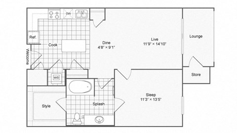 1 bed 1 bath at The Hendrix, Atlanta